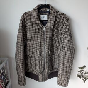 Men's Plaid Bomber Jacket